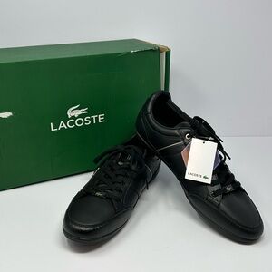 NEW!! Lacoste Chaymon 0721 3 CMA Mens Black Synthetic Lifestyle Sneakers Shoes